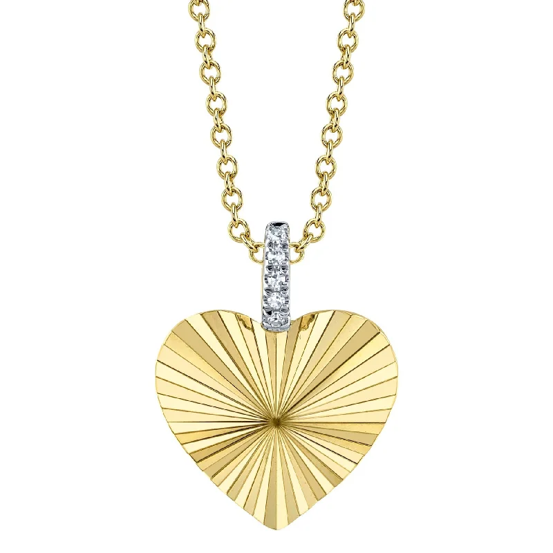 0.01CT DIAMOND HEART NECKLACE