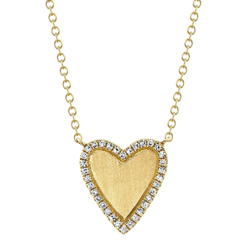 0.09CT DIAMOND HEART NECKLACE