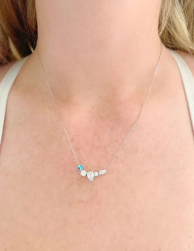 Four Crystals Necklace