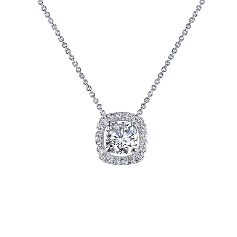 Lafonn Classic Cushion Diamond Necklace N0100CLP18