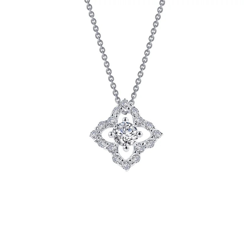 Lafonn Classic Round Diamond Necklace N0097CLP18