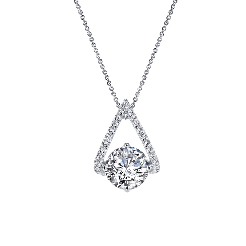 Lafonn Classic Round Diamond Necklace P0201CLP18