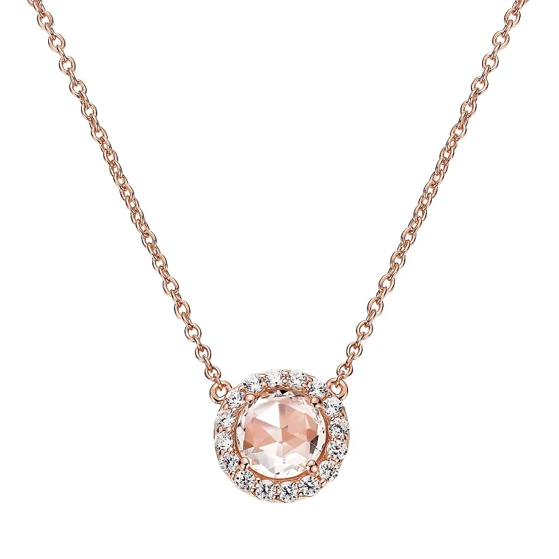 Lafonn Classic Round Morganite Necklace N0073MGR18