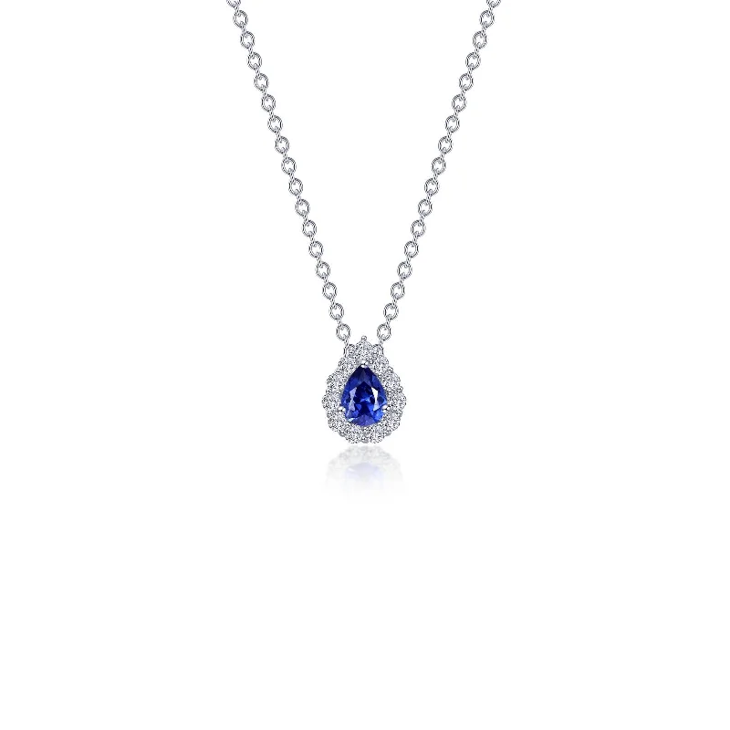 Lafonn Classic Sapphire Necklace N0325CSP18