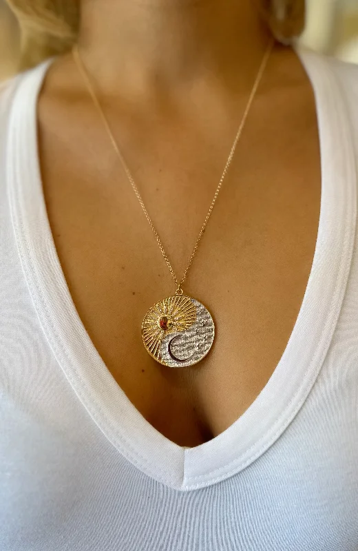 Lunar Solar Talisman Necklace