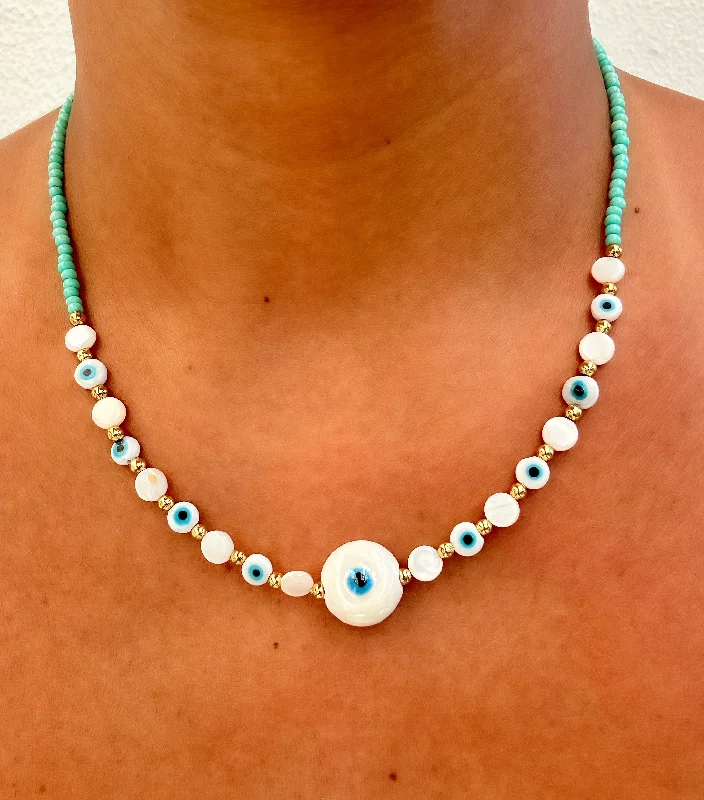 Turquoise Nazar Necklace