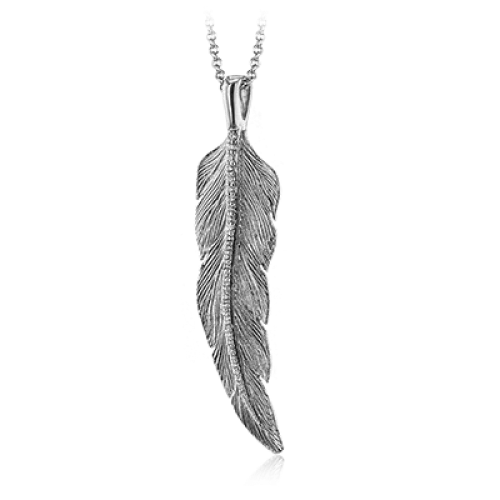 Zeghani Feather Necklace ZP917