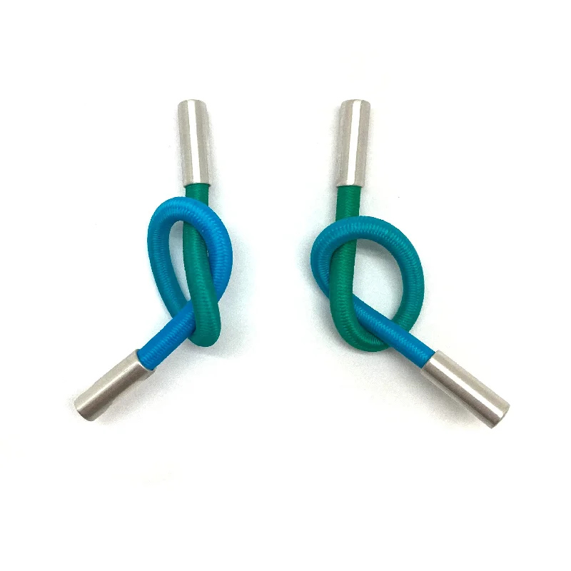 Blue Knot Earrings