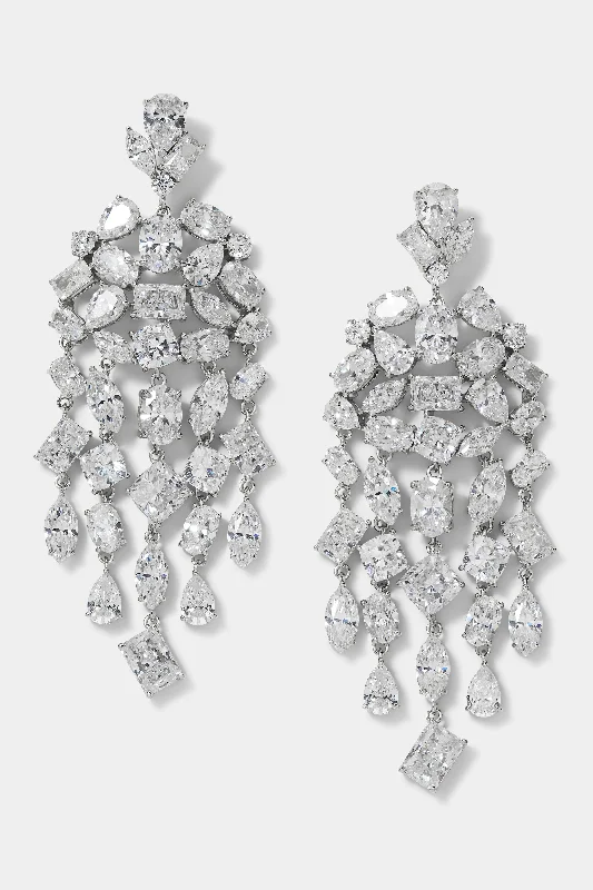 EAR CANDY CZ CHANDELIER EARRINGS