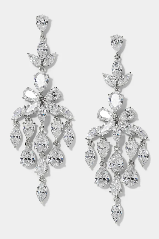 EARRINGS GALORE LONG CHANDELIER EARRINGS