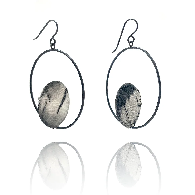 Floating Grey Earrings