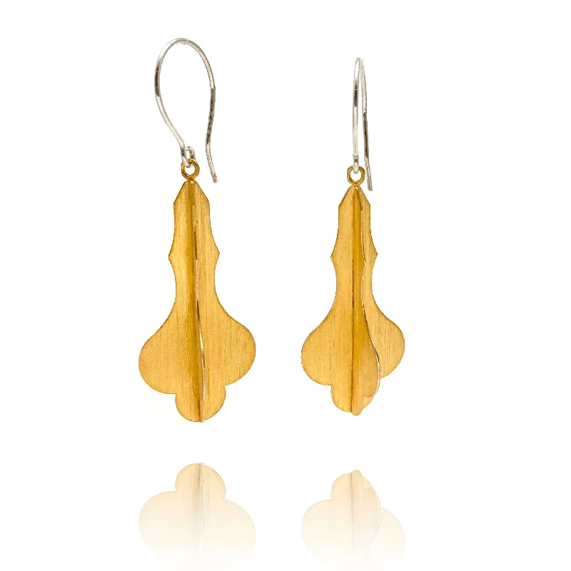 Gold Fleur De Lis Earrings