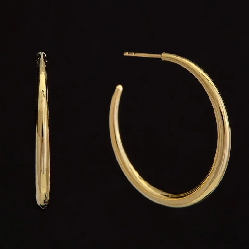 Gold Graduated Open Tube Hoops