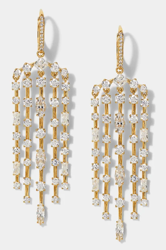 RARE JEWELS CHANDELIER LEVERBACK EARRINGS