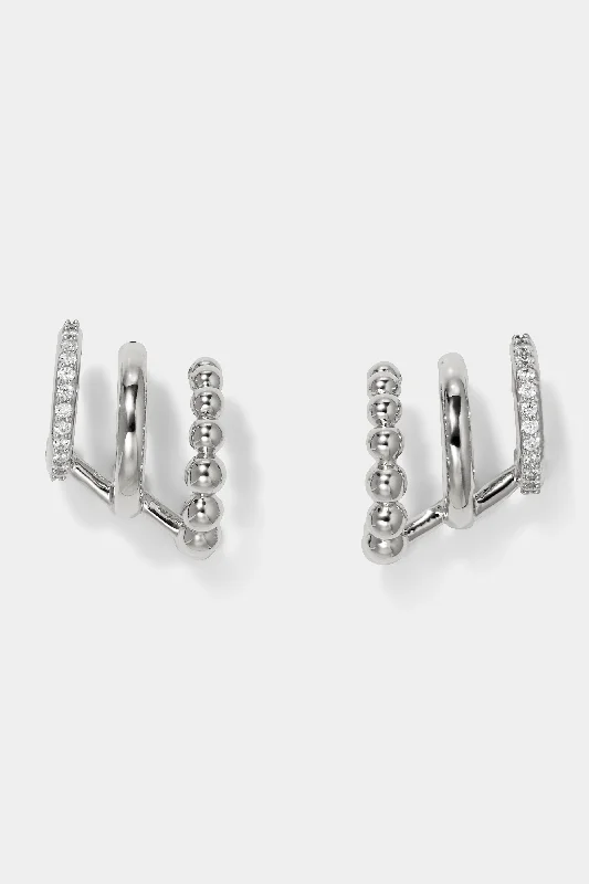 ROSALIA ILLUSION C HOOP EARRINGS