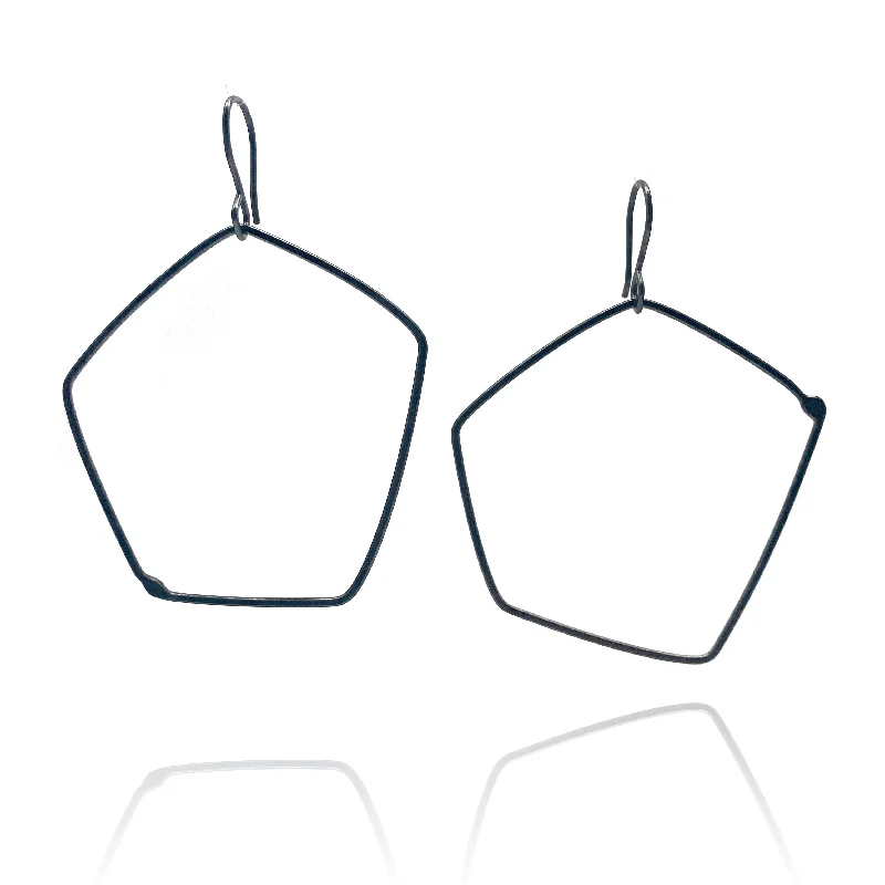 Rounded Pentagonal Earrings