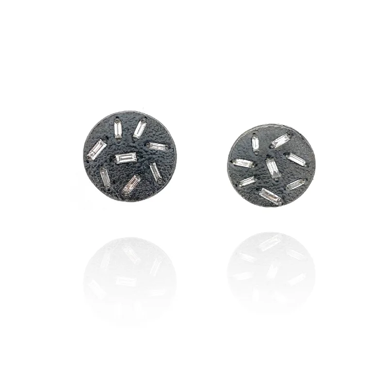 Small Ice Earrings - Black