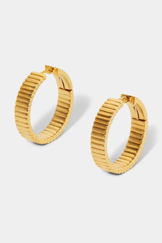 SUNLIGHT HOOP EARRINGS