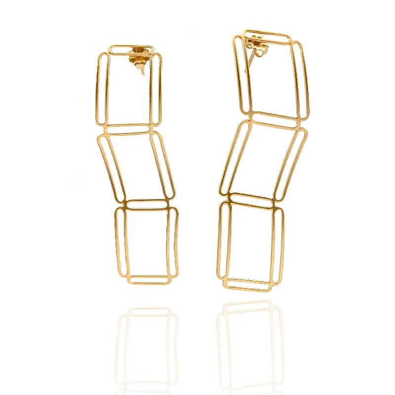 Wavy Ladder Earrings