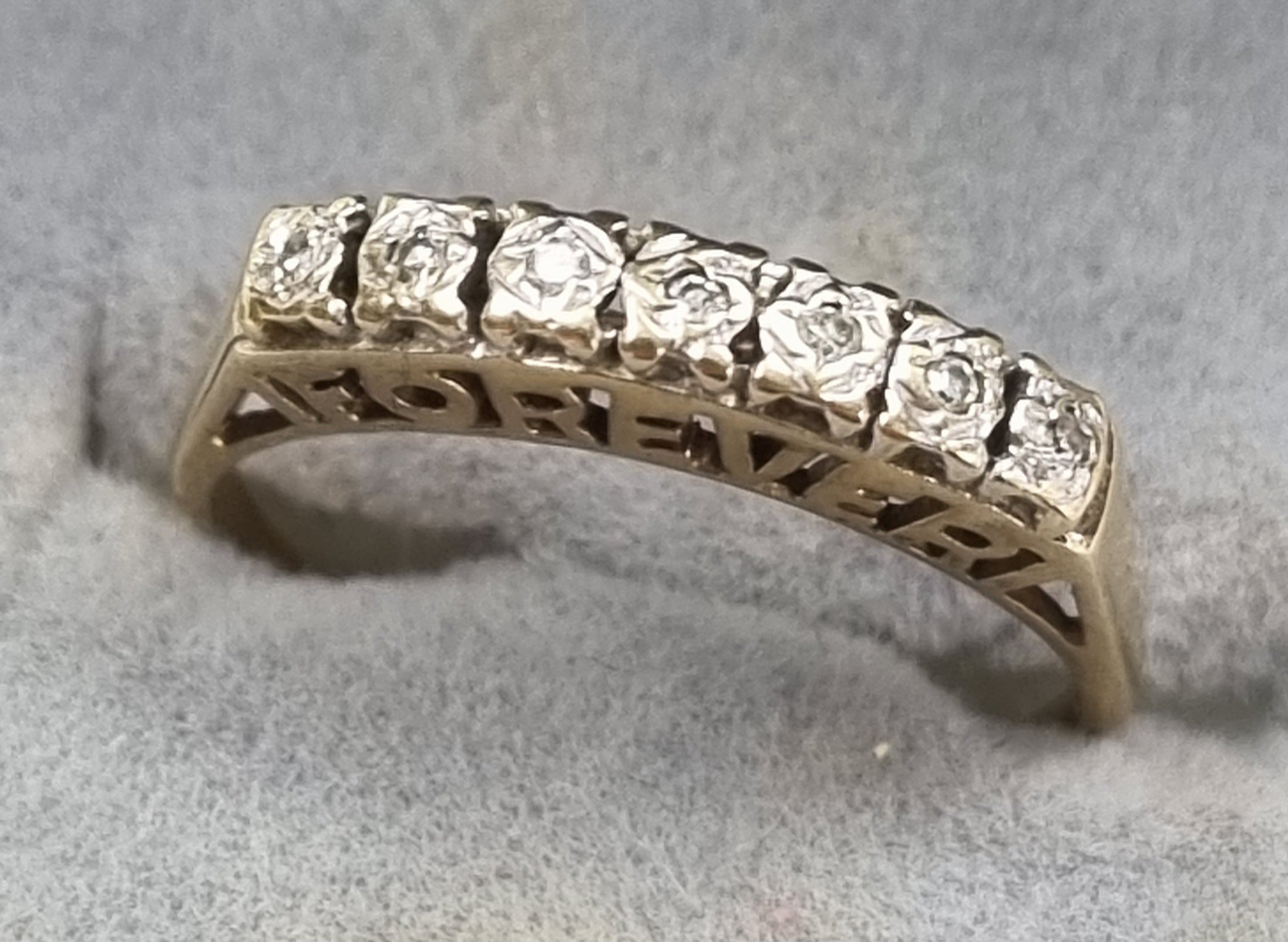 9ct Gold Diamond Forever Ring