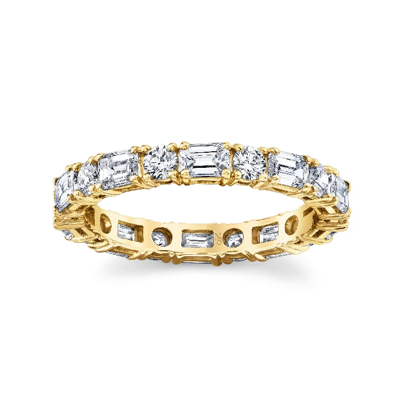 Alternating Diamonds Eternity Band