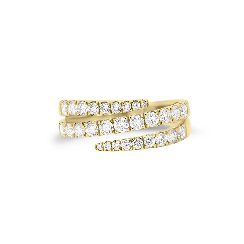 Diamond Open Double Wrap Ring