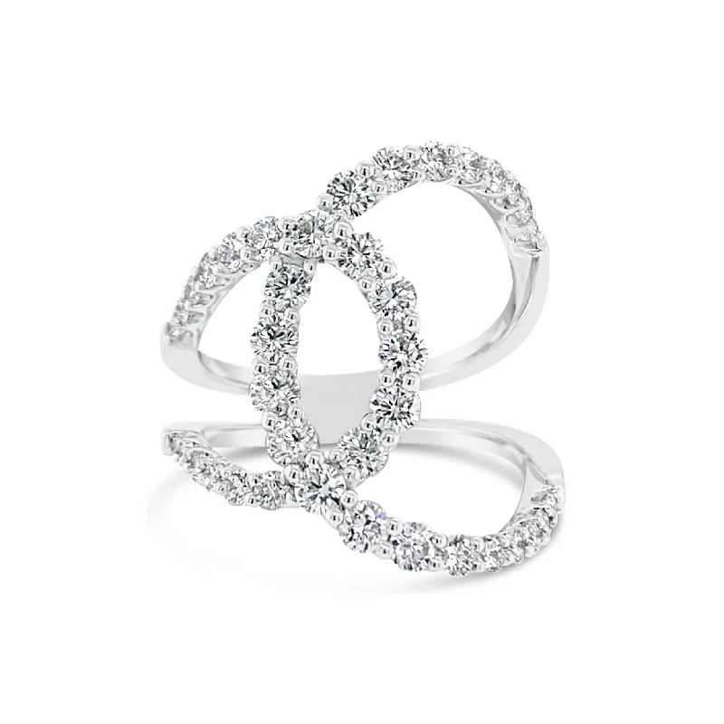 Diamond Open Loop Ring