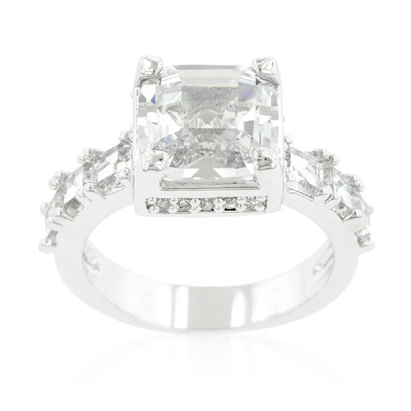 Elegant Asscher Cut Engagement Ring For A Timeless Appeal