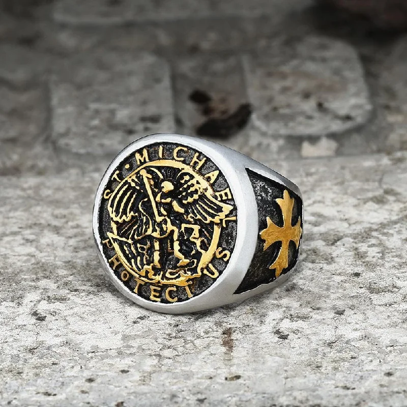 Guardian Angel Templar Knight Ring