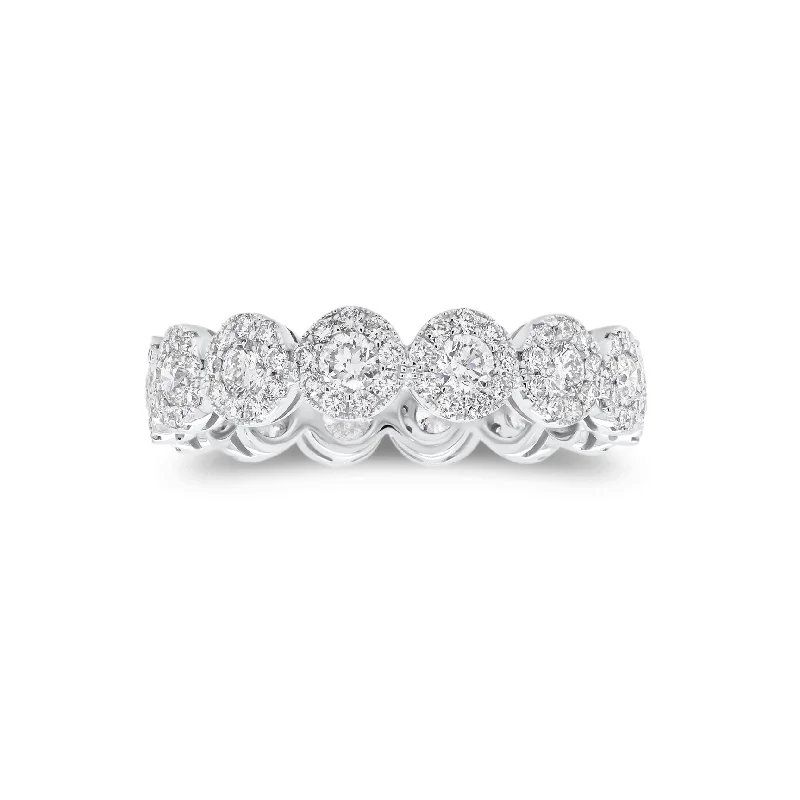 Halo Diamond Eternity Ring