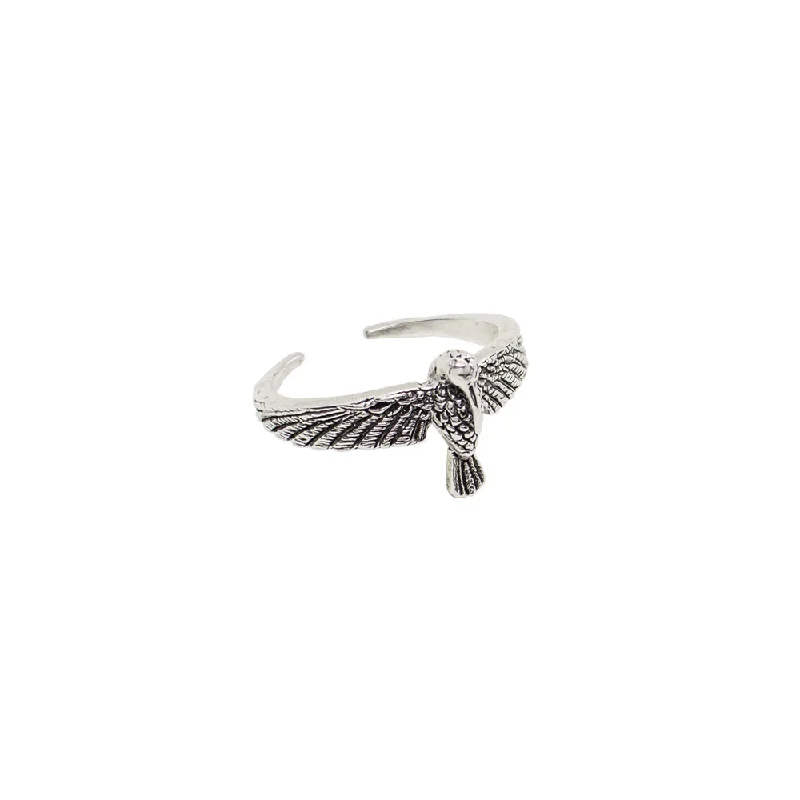 Hummingbird Ring In Silver