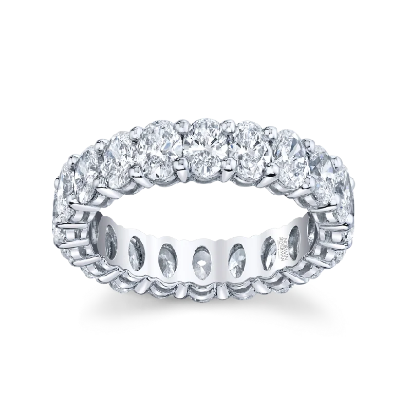 Oval Cut Diamonds Eternity Band