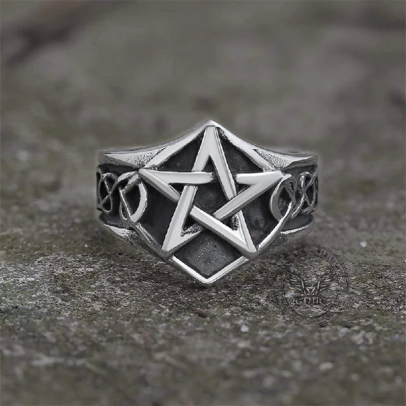 Pentagram Stainless Steel Ring