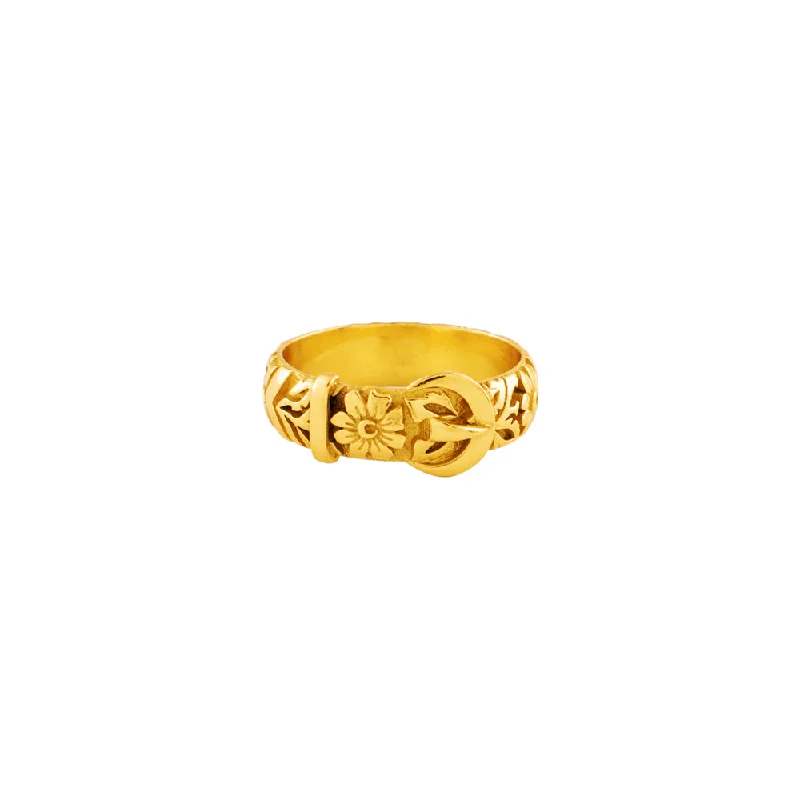 Victorian Buckle Ring in Gold