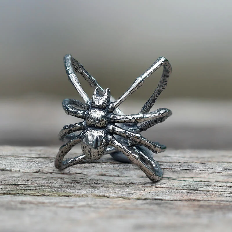 Vintage Spider Stainless Steel Ring