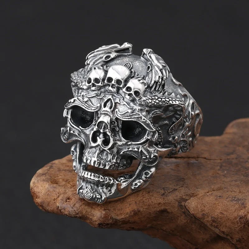 Wholesale Alloy Skull Men Ring