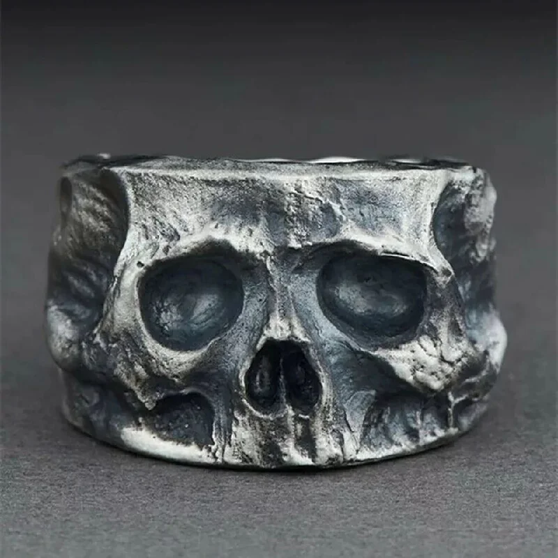 Wholesale Vintage Goth Theme Skull Alloy Rings