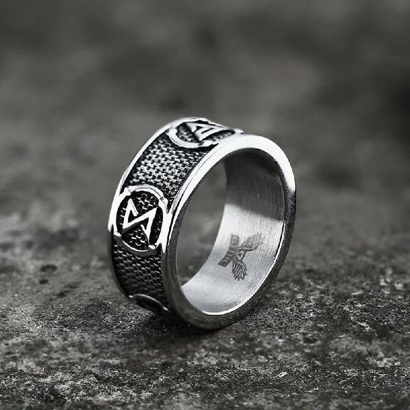 Witchers Elements Signs Stainless Steel Ring